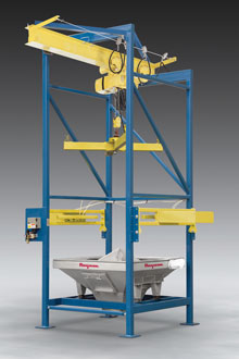 Discharger Pierces Single-Use Bulk Bags, Cuts Cycle Times